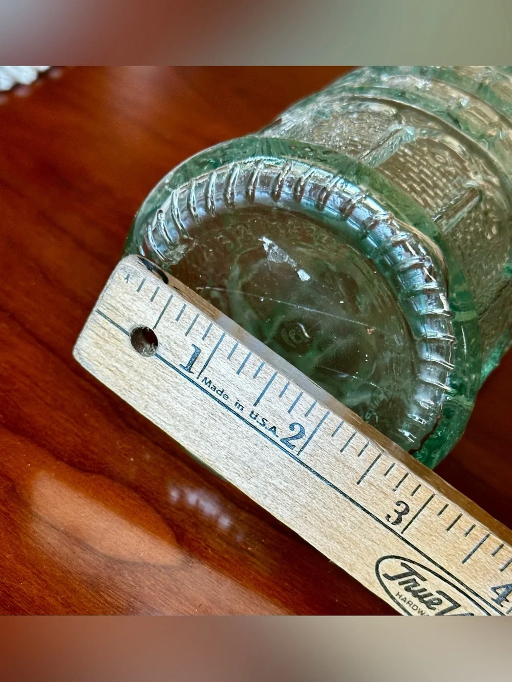 Vintage Green Glass bottle Leaning Tower of Pisa. Made in Italy. Cork included.